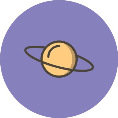 uzay bilim vektörü simgesi