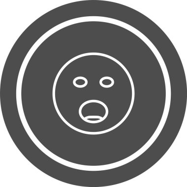 Moda Tarzı İzole Arkaplanda Emoji Simgesi Bağırılıyor          