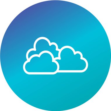 bulut simgesi, vektör illüstrasyonu