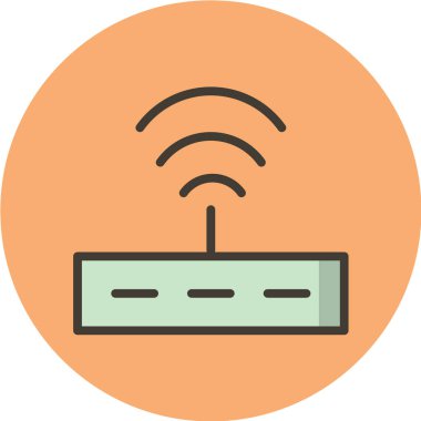 wifi düz vektör simgesi