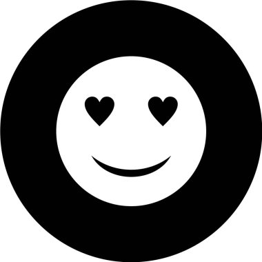 Gülümseme simgesi, vektör illüstrasyonu