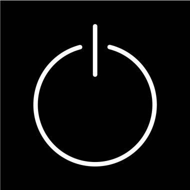 Güç simgesinin vektör illüstrasyonu