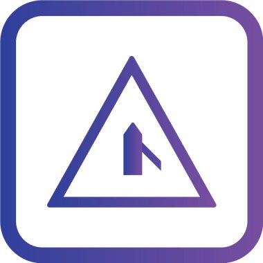 Yol simgesi, vektör illüstrasyonu