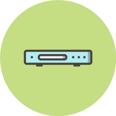 video oynatıcı vektör illüstrasyonu, basit simge