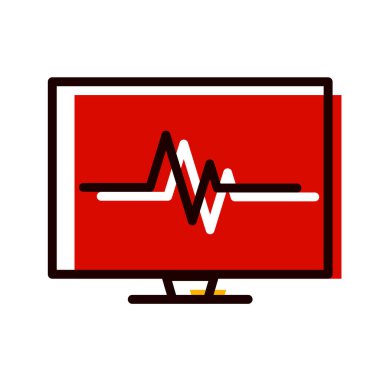 tıbbi düz simge, vektör iilüstrasyonu