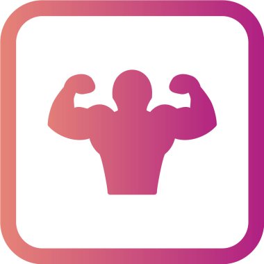 Vektör illüstrasyonu, basit simge atleti