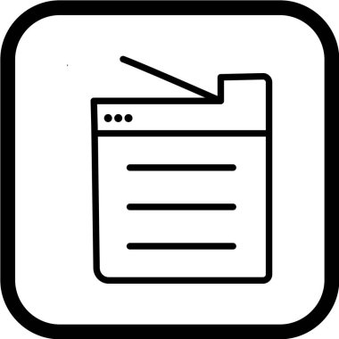 Moda Biçimli İzole Arkaplanda Makine Simgesini Kopyala 