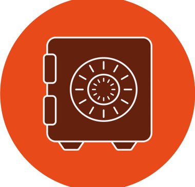 Güvenli ikon. vektör illüstrasyonu