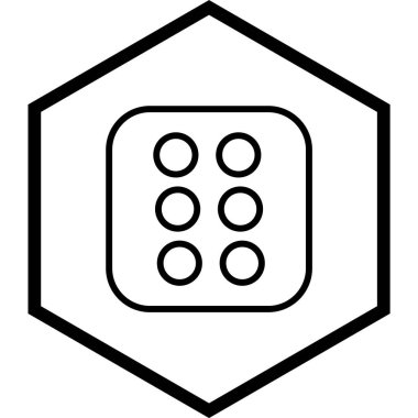 Zar Altı Simgesi Stili İzole Arkaplan