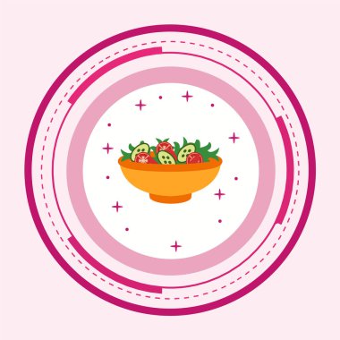 Gıda Web ikonu vektör illüstrasyonu 