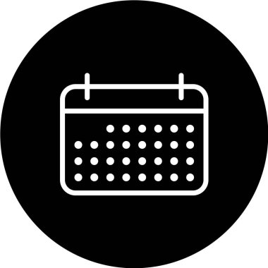 Takvim simgesi, vektör çizimi