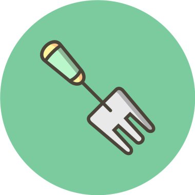 Bahçe aracı web simgesi vektör illüstrasyonu 