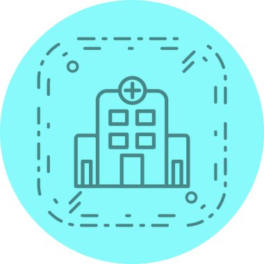 Hastane Simgesi Moda Biçiminde İzole Arkaplan