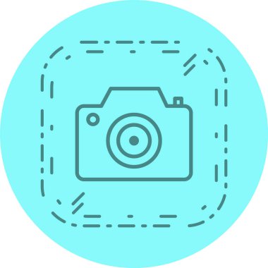 Kamera Simgesi Moda Biçiminde İzole Arkaplan