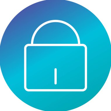 Modern b 'nin vektör illüstrasyonu simge kilidinden yoksun