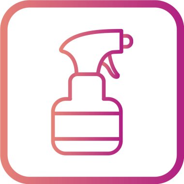 Sprey şişe ağ ikonu vektör illüstrasyonu 