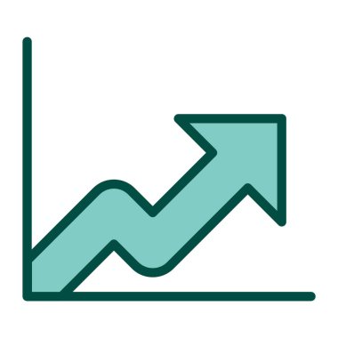 Moda Biçiminde Büyüme Simgesi İzole Arkaplanı