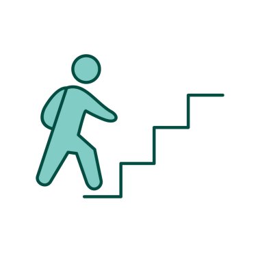 Eğitimde Hedef Simgesi Moda Biçiminde İzole Arkaplan      