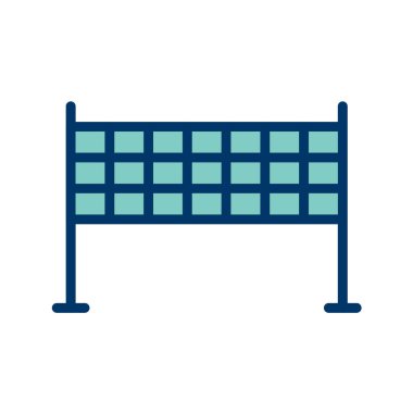 Siyah ile izole edilmiş tek çizgi simgesinin vektör illüstrasyonu