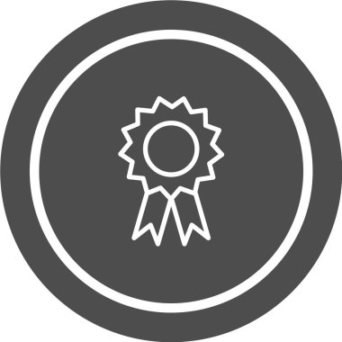 Madalya vektör ikonu. Kazanan işareti. ödül sembolü.