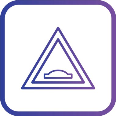 Yol simgesi, vektör illüstrasyonu