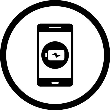 Modern telefon simgesinin vektör illüstrasyonu 