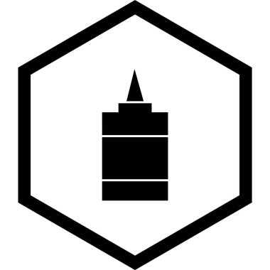 Moda Biçimli Yapıştırıcı Simgesi İzole Arkaplan 