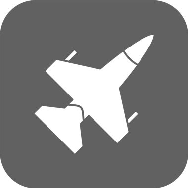 Uçak vektör simgesi. Uçak işareti. seyahat sembolü