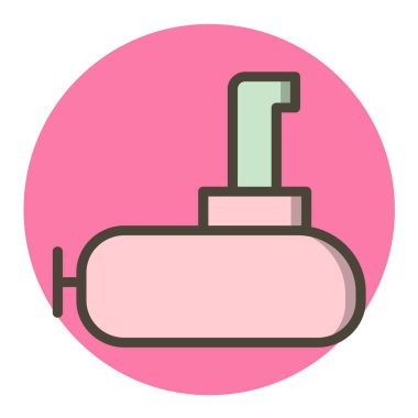 Tasarımda izole edilmiş tek bir simgenin vektör illüstrasyonu