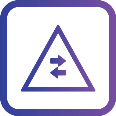 Yol simgesi, vektör illüstrasyonu