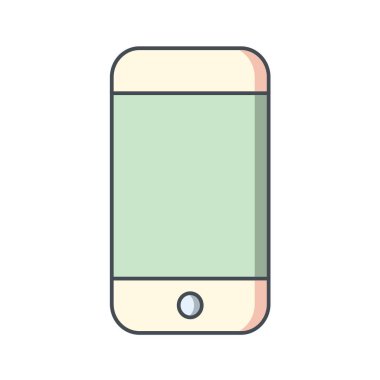 Multimedya düz simgesi beyaz arkaplanda izole edildi