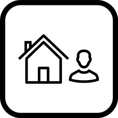 Moda Biçimli Ajan Simgesi İzole Arkaplan