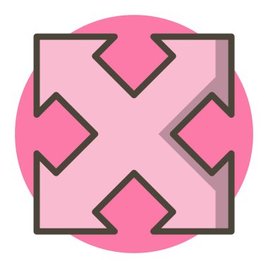 Simge Tarzını Genişlet İzole Arkaplan