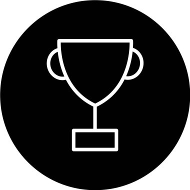 Kap simgesi vektörü siyah arkaplanda izole edildi