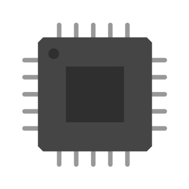 Cpu simge vektör illüstrasyonu