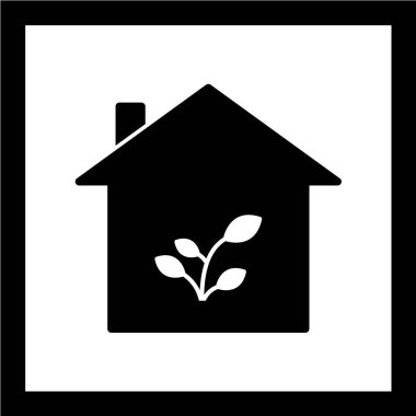 Ev simgesi vektör illüstrasyonu