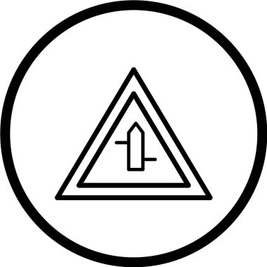 Yol simgesi, vektör illüstrasyonu