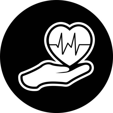 Moda Biçimli Ayrı Arkaplanda Sağlık Simgesi Simgesi     