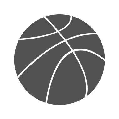 Basketbol topu ikonu vektör illüstrasyon grafik tasarımı