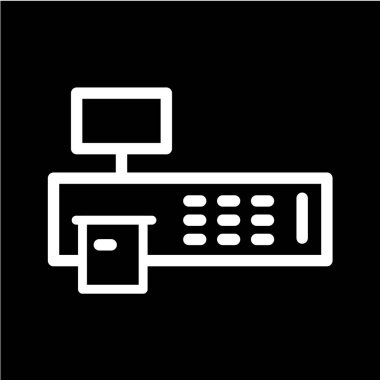 bilgisayar vektör illüstrasyonu, basit simge