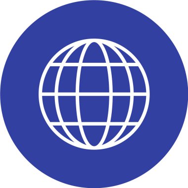 dünya simgesi vektör işareti.