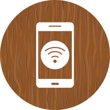 Wifi Mobil Uygulama Simgesi Moda Biçimli İzole Arkaplan