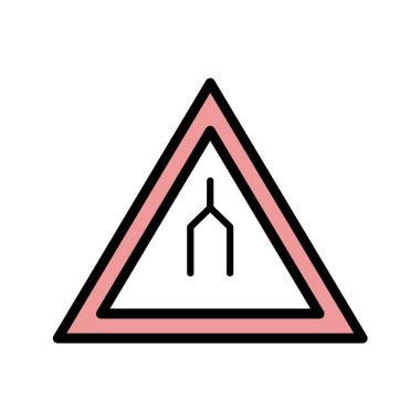 Yol simgesi, vektör illüstrasyonu