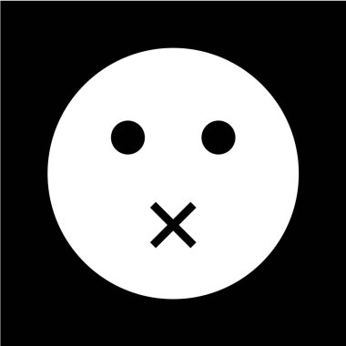 Gülümseme simgesi, vektör illüstrasyonu