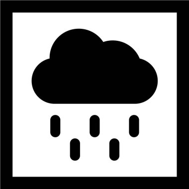 bulut simgesi, vektör illüstrasyonu