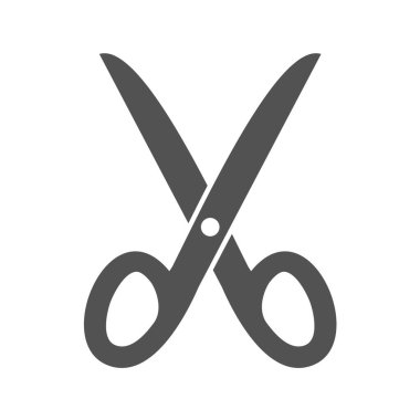 Makas simgesi. vektör illüstrasyonu