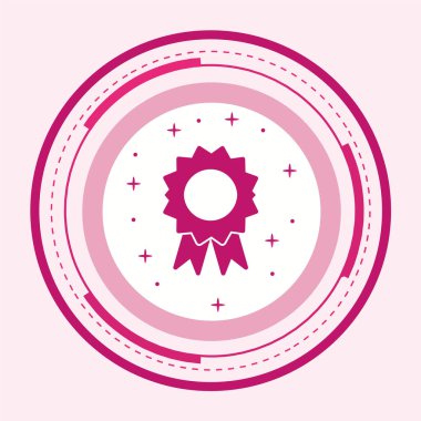 Modern pembe ve mor simgenin vektör çizimi