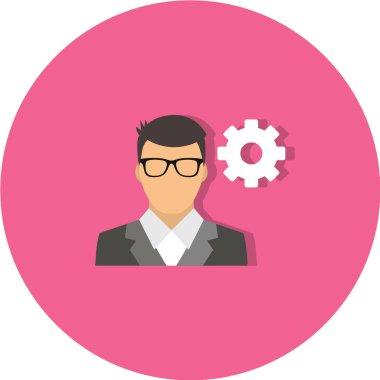 kullanıcı avatar simgesi. düz tasarım biçimi
