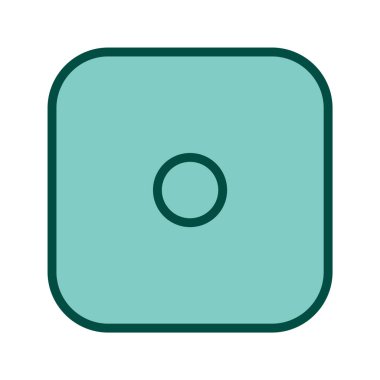 Zar Bir Simgesi Stili İzole Arkaplan