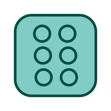 Zar Altı Simgesi Stili İzole Arkaplan